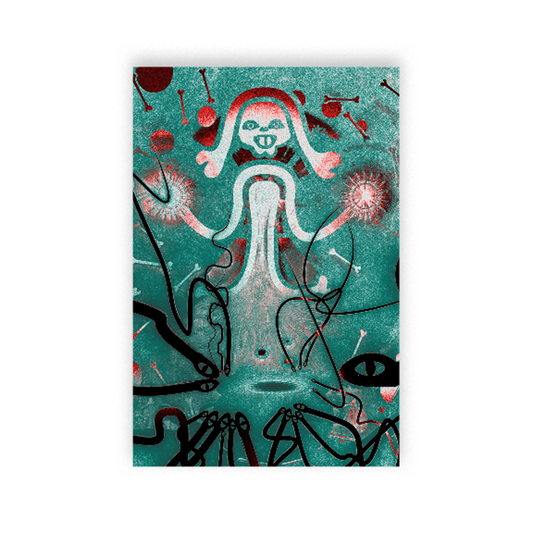 Faces in mind | 4x6 Silver Pearlescent Cardstock Postcards variety pack | set of 6