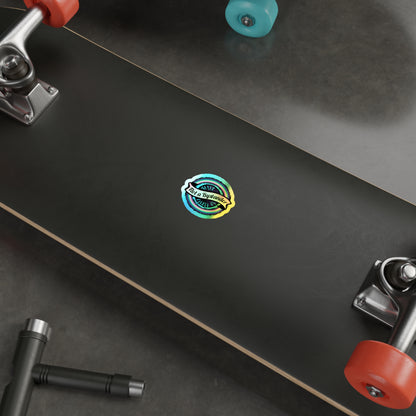 Not a Bystander Holographic Die-Cut Sticker — Rainbow Support, Bystander Intervention Awareness