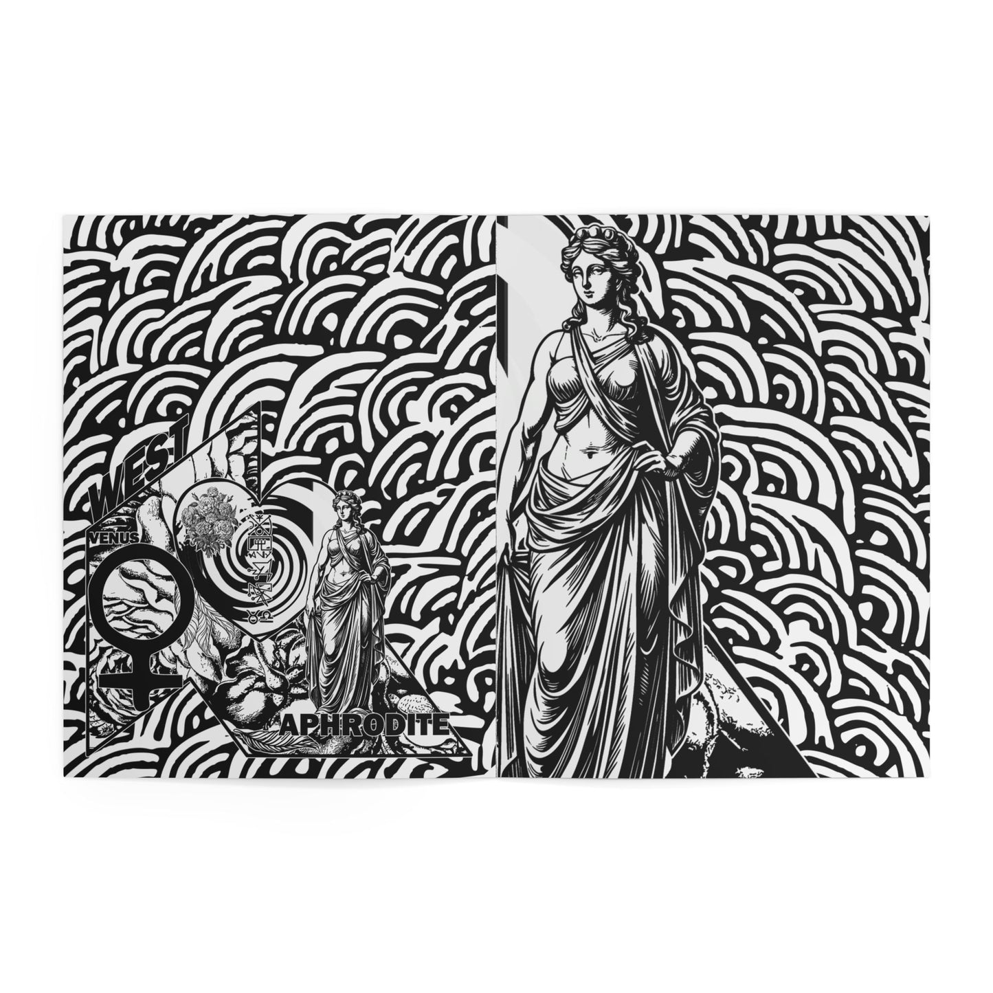 Adult Coloring Book — Space, Male Body & Nature Illustrations