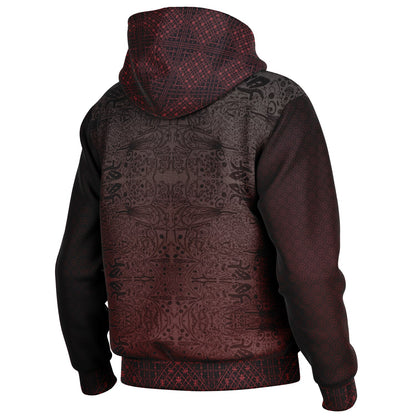 Hooded Baseball Jacket - AOP