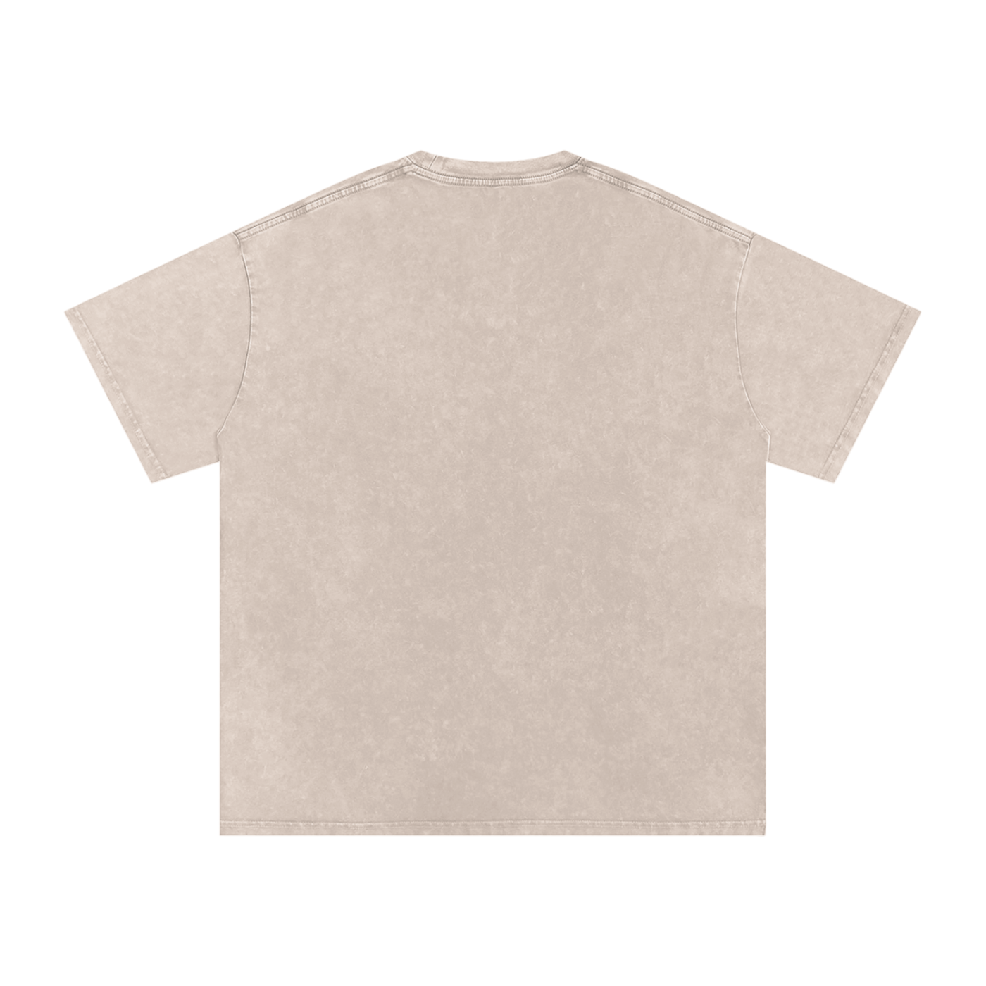 Lost in the Texture of Thought - Snow Washed Oversized Cotton T-Shirt