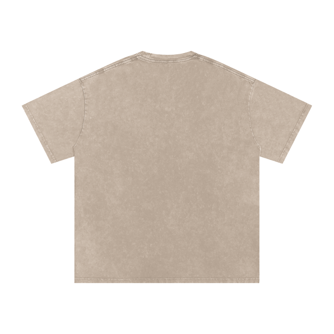 Lost in the Texture of Thought - Snow Washed Oversized Cotton T-Shirt