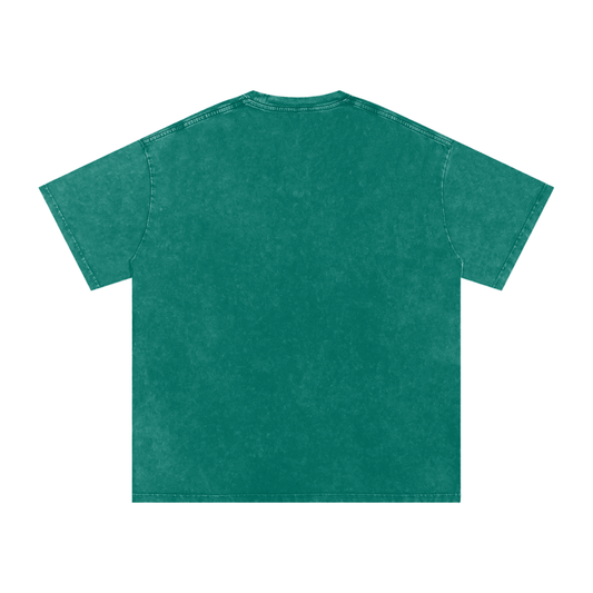 Sweet Antisocial Psycho - Snow Washed Oversized Cotton T-Shirt