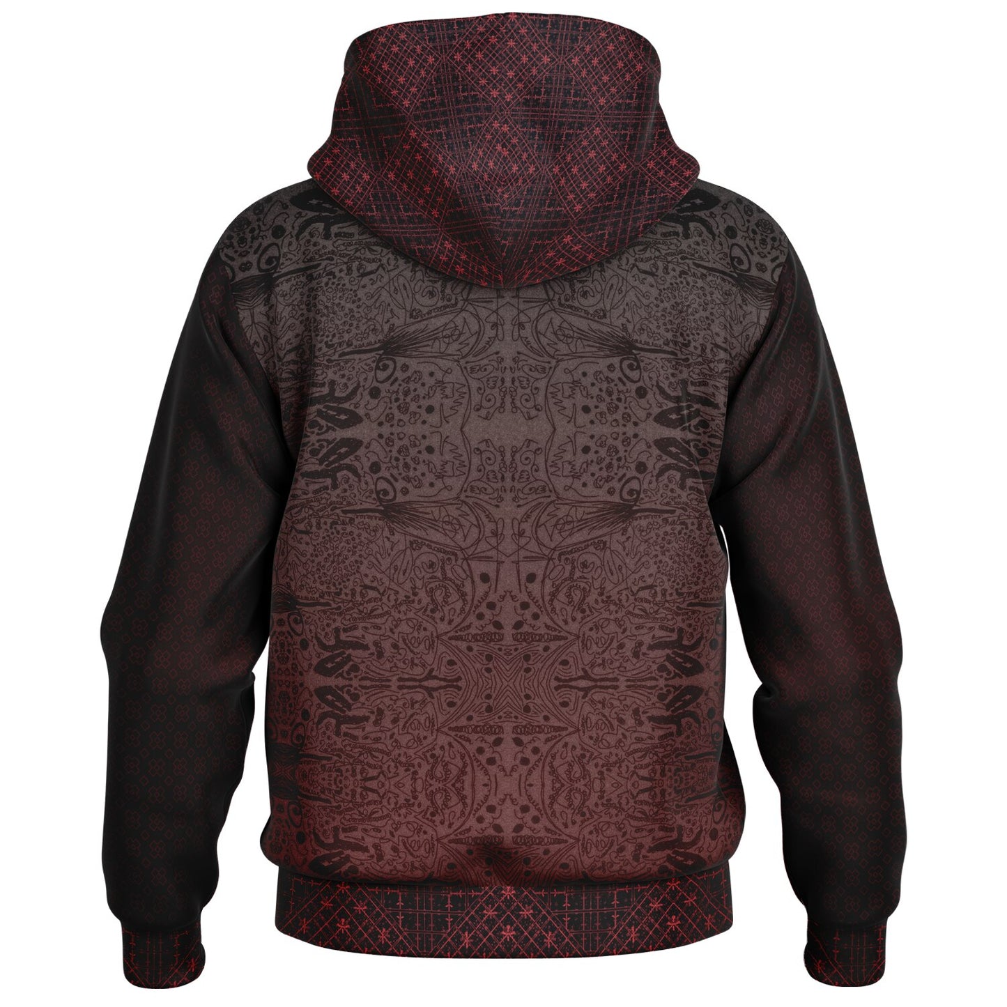 Hooded Baseball Jacket - AOP