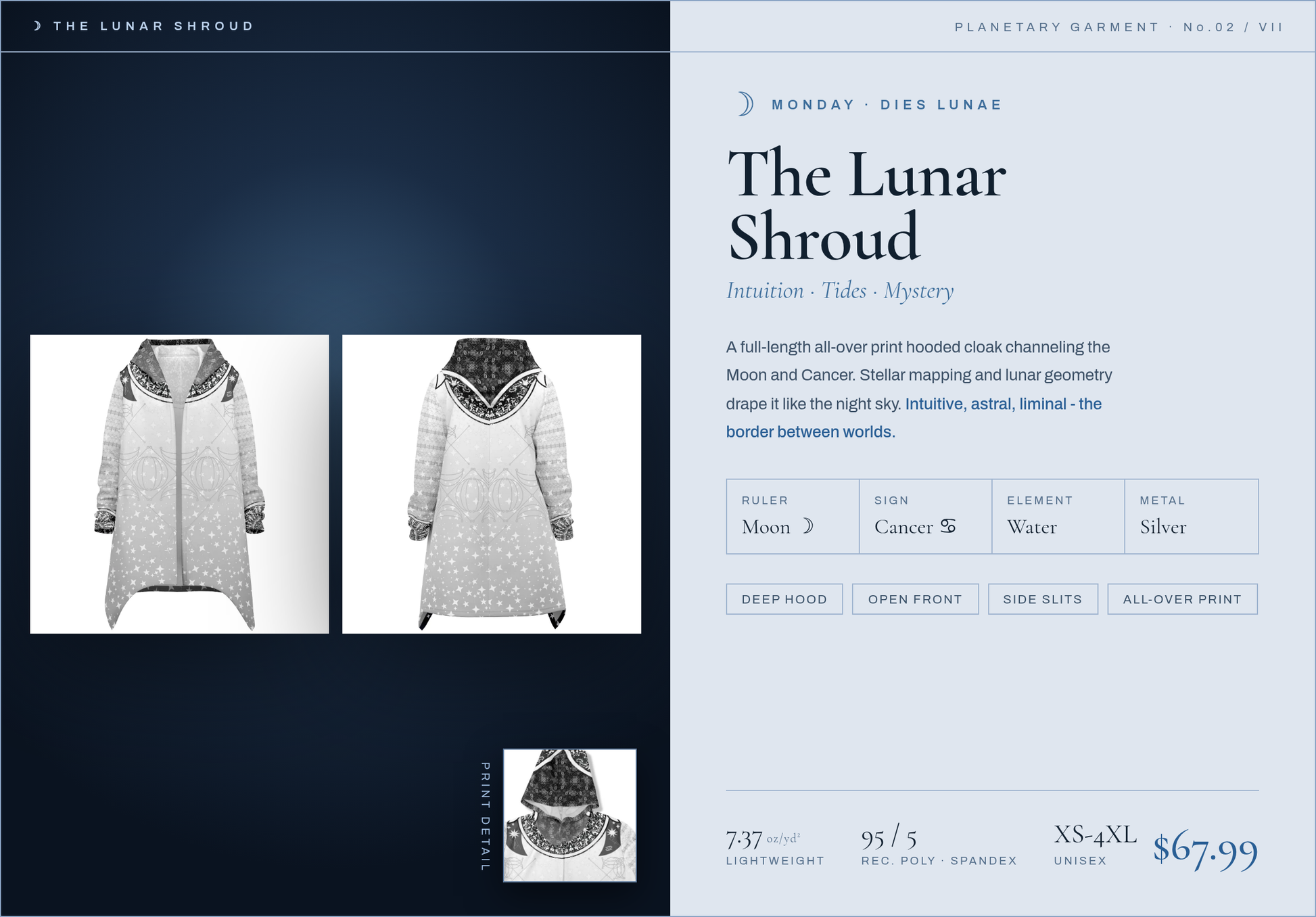 The Lunar Shroud - Monday planetary cloak overview